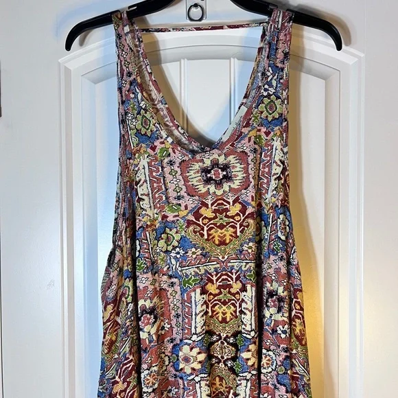 Painted Threads Boho Printed Swing Tank Top Sleeveless Festival Top Size M - Picture 2 of 5